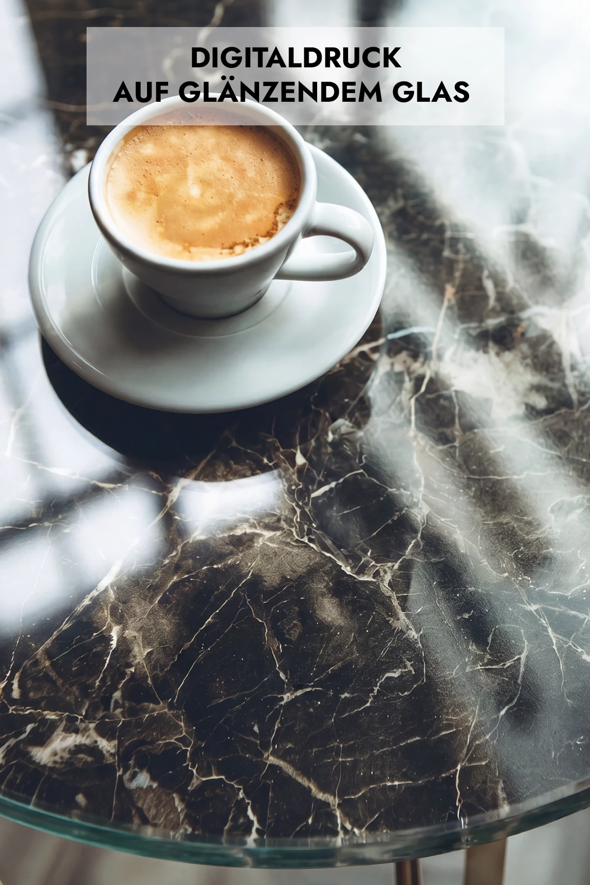 Digitaldruck auf glänzendem Glas Digitaldruck auf glänzendem Glas